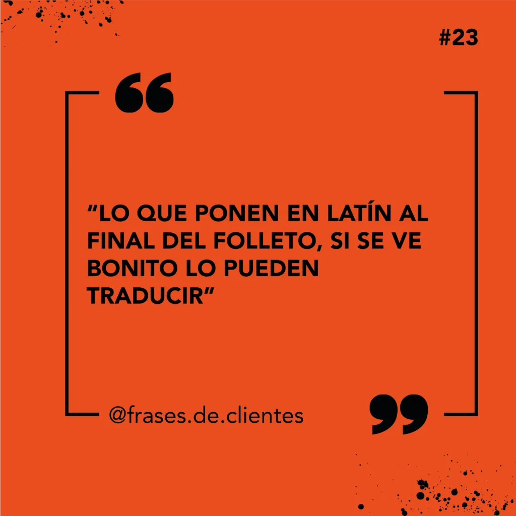 Lo que ponen en latín al final del folleto, si se ve bonito lo pueden traducir