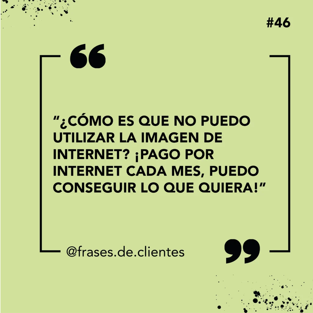 Cómo es que no puedo utilizar la imagen de internet? ¡Pago por internet cada mes, puedo conseguir lo que quiera!